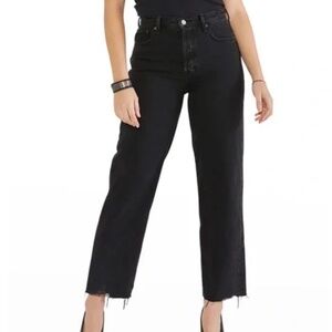 Etica Tyler Vintage Straight Crop Size: 26 Color: Black